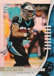 2019 Panini Absolute Base Set Christian McCaffrey #83 card
