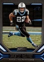 2019 Panini Playbook Base Set Christian McCaffrey #77 card