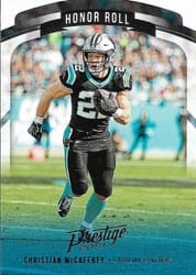 2019 Panini Prestige Honor Roll Christian McCaffrey #HR-CM card