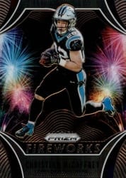 2019 Panini Prizm Fireworks Christian McCaffrey #17 card