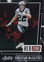 2020 Panini Absolute Red Zone Christian McCaffrey #6 card