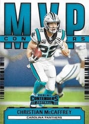 2020 Panini Contenders MVP Contenders Christian McCaffrey #MC-CM card