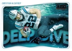 2020 Score Deep Dive Christian McCaffrey #DD-CM card