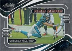 2021 Panini Absolute Red Zone Christian McCaffrey #13 card