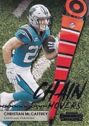 2021 Panini Contenders Chain Movers Christian McCaffrey #CM-CMC card