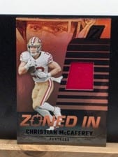 2021 Zenith Autographs Christian McCaffrey #7 card