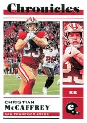 2022 Panini Chronicles Base Set Christian McCaffrey #29 card