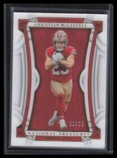 2022 Panini National Treasures Christian McCaffrey #87 card