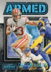 2022 Panini Playbook Armed Christian McCaffrey #A-11 card