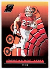 2022 Zenith Autographs Christian McCaffrey #69 card