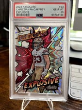 2023 Panini Absolute Explosive Christian McCaffrey #23 card