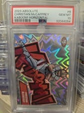 2023 Panini Absolute Kaboom - Horizontal Christian McCaffrey #6 card