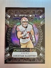 2023 Panini Obsidian Supernova Christian McCaffrey #15 card