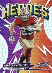 2023 Panini Prestige Heroes Christian McCaffrey #9 card