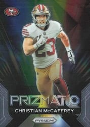 2023 Panini Prizm Prizmatic Christian McCaffrey #14 card