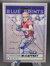 2024 Panini Encore Pinnacle Blue Prints Christian McCaffrey #6 card