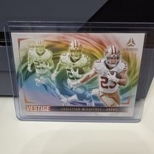 2024 Panini Luminance Vestige Christian McCaffrey #VES-CMY card