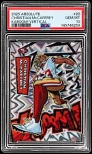 2025 Panini Absolute Kaboom! Vertical Christian McCaffrey #20 card