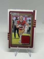2025 Panini Donruss Threads Christian McCaffrey #DTH-CMY card