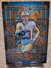 2025 Panini Mosaic Stained Glass Christian McCaffrey Oversized #22 card