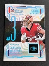 2025 Panini Score Top 100 Christian McCaffrey #3 card