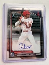 2024 Bowman Draft Chrome Prospect Autographs Christian Moore #CPA-CM card