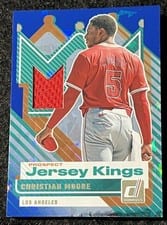 2025 Donruss Prospect Jersey Kings Christian Moore #PJK-CM card