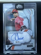2026 Topps Chrome Black Ivory Autographs Christian Moore #IVA-CM card