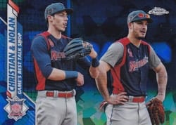 2020 Topps Chrome Sapphire Edition Base Set Christian & Nolan #160 card
