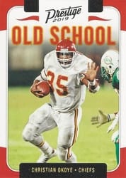 2019 Panini Prestige Old School Christian Okoye #OS-CO card