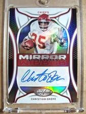 2022 Panini Certified Mirror Signatures Christian Okoye #MS-CO card