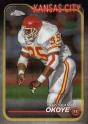 2024 Topps Chrome Base Set Christian Okoye #96 card