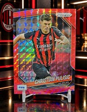 2025 Panini Prizm FIFA Christian Pulisic Red Mosaic #18 card