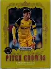 2025 Panini Prizm FIFA Club World Cup Pitch Crowns Christian Pulisic #4 card