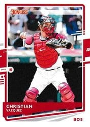 2020 Donruss Base Set Christian Vazquez #199 card