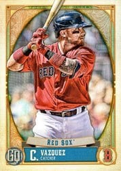 2021 Topps Gypsy Queen Base Set Christian Vazquez #166 card