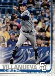 2019 Topps Base Set Christian Villanueva #56 card