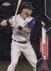 2020 Topps Chrome Base Set Christian Walker #27 card