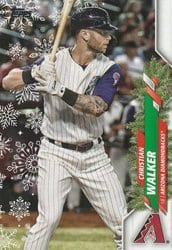 2020 Topps Holiday Base Set Christian Walker #HW141 card