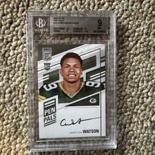 2022 Donruss Elite Pen Pals Christian Watson #PP-CW card