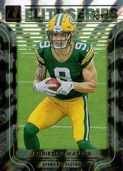 2022 Donruss Elite Series Rookies Christian Watson #ESR-17 card