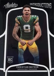 2022 Panini Absolute Introductions Christian Watson #INT-14 card