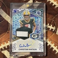 2022 Panini Elements Proton Patch Autographs Christian Watson #PPA-CW card