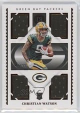 2022 Panini Encased Rookie Quad Memorabilia Christian Watson #RQM-13 card