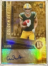2022 Panini Gold Standard Golden Debuts Autographs Christian Watson #GDA-CWA card