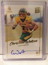 2022 Panini Luminance Year One Signatures Christian Watson #YSR-CWA card