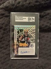 2022 Panini Mosaic Rookie Autographs Mosaic Christian Watson #RAM-CW card