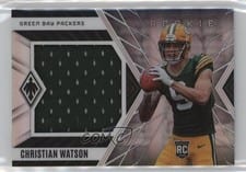 2022 Panini Phoenix Rookie Jumbo Memorabilia Christian Watson #RJM-18 card