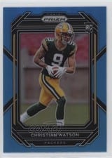 2022 Panini Prizm Christian Watson Blue #314 card