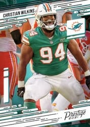 2021 Panini Prestige Base Set Christian Wilkins #68 card